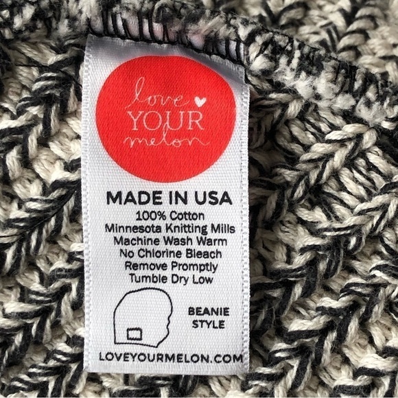 Love Your Melon Black Ivory Beanie - Picture 3 of 4